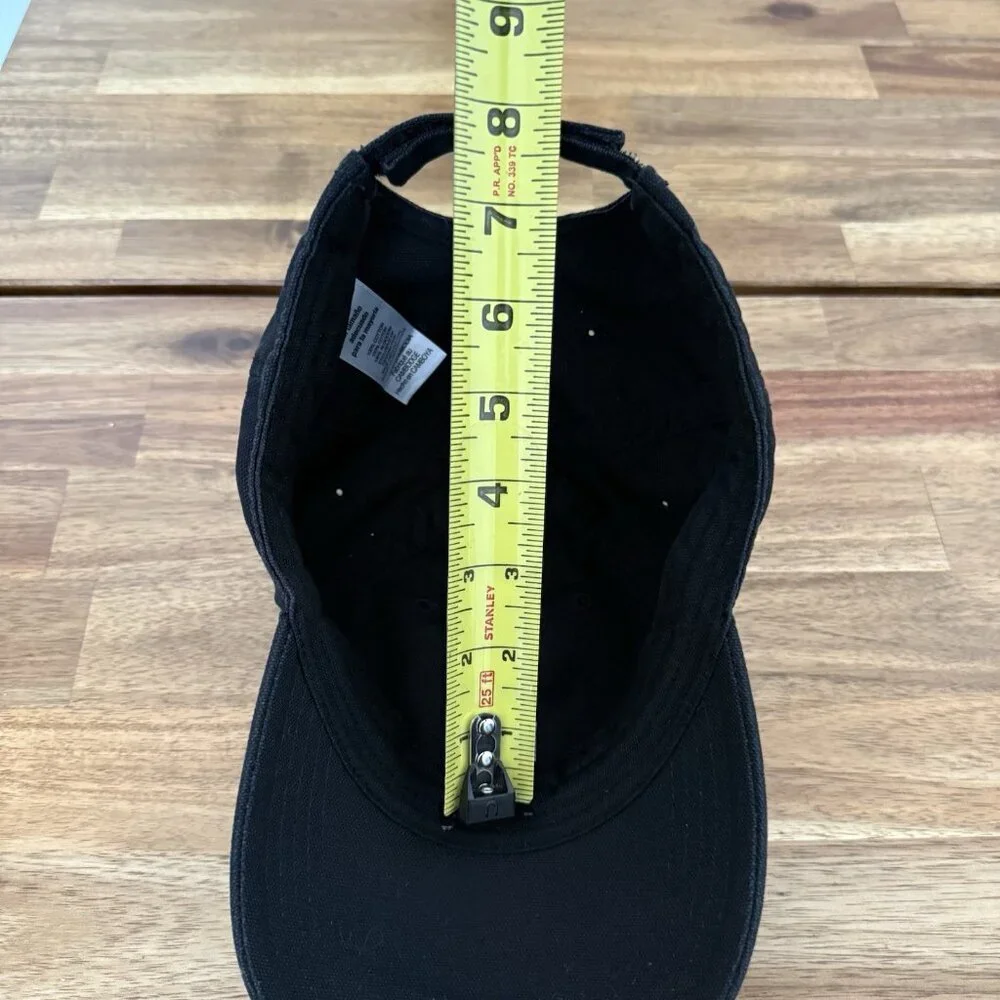 Carhartt Hat Cap Strap Back Black‎ Embroidered Patch Youth Workwear Classic
